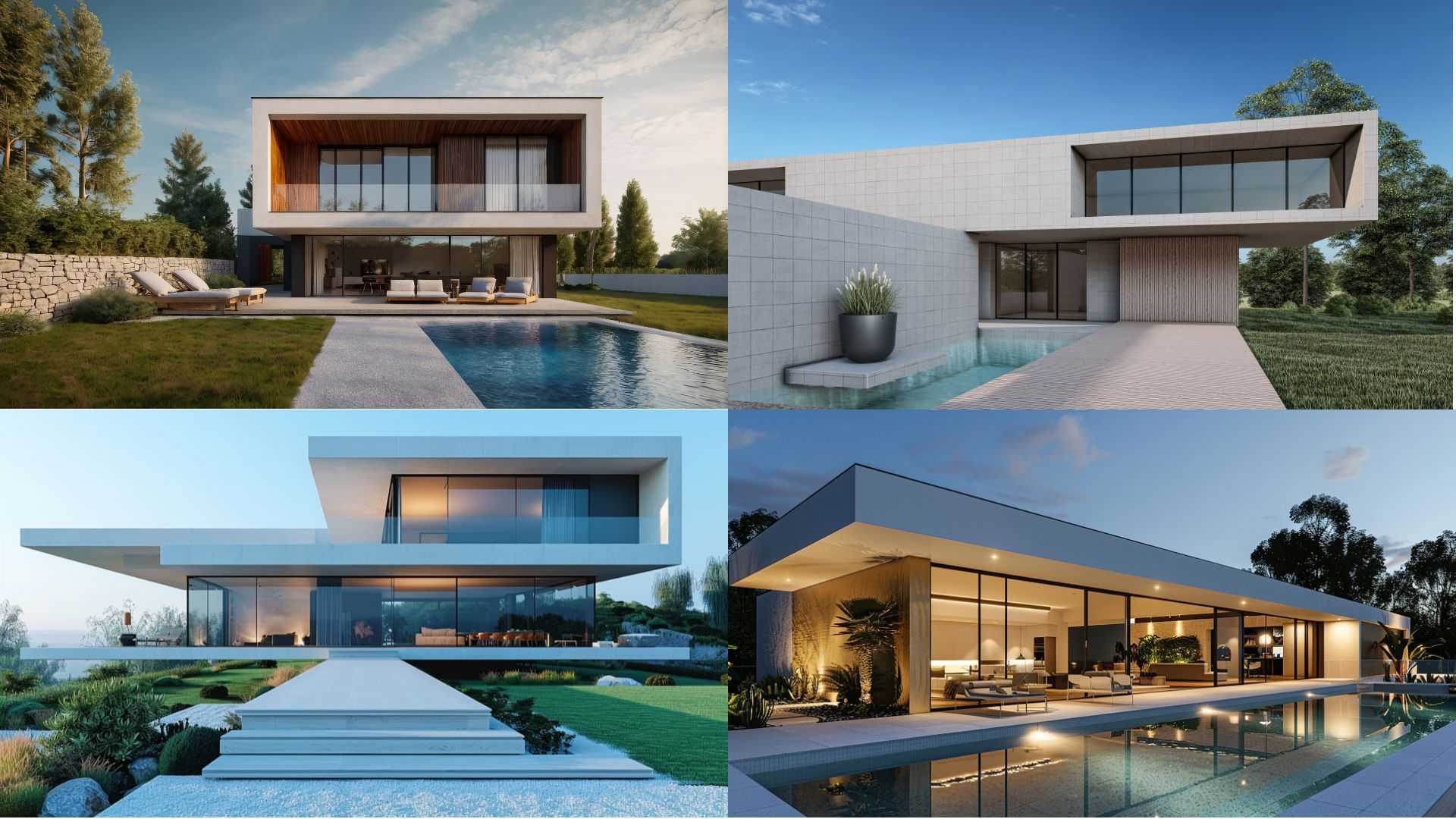 Construcción de casa monolítica de hormigón de diseño