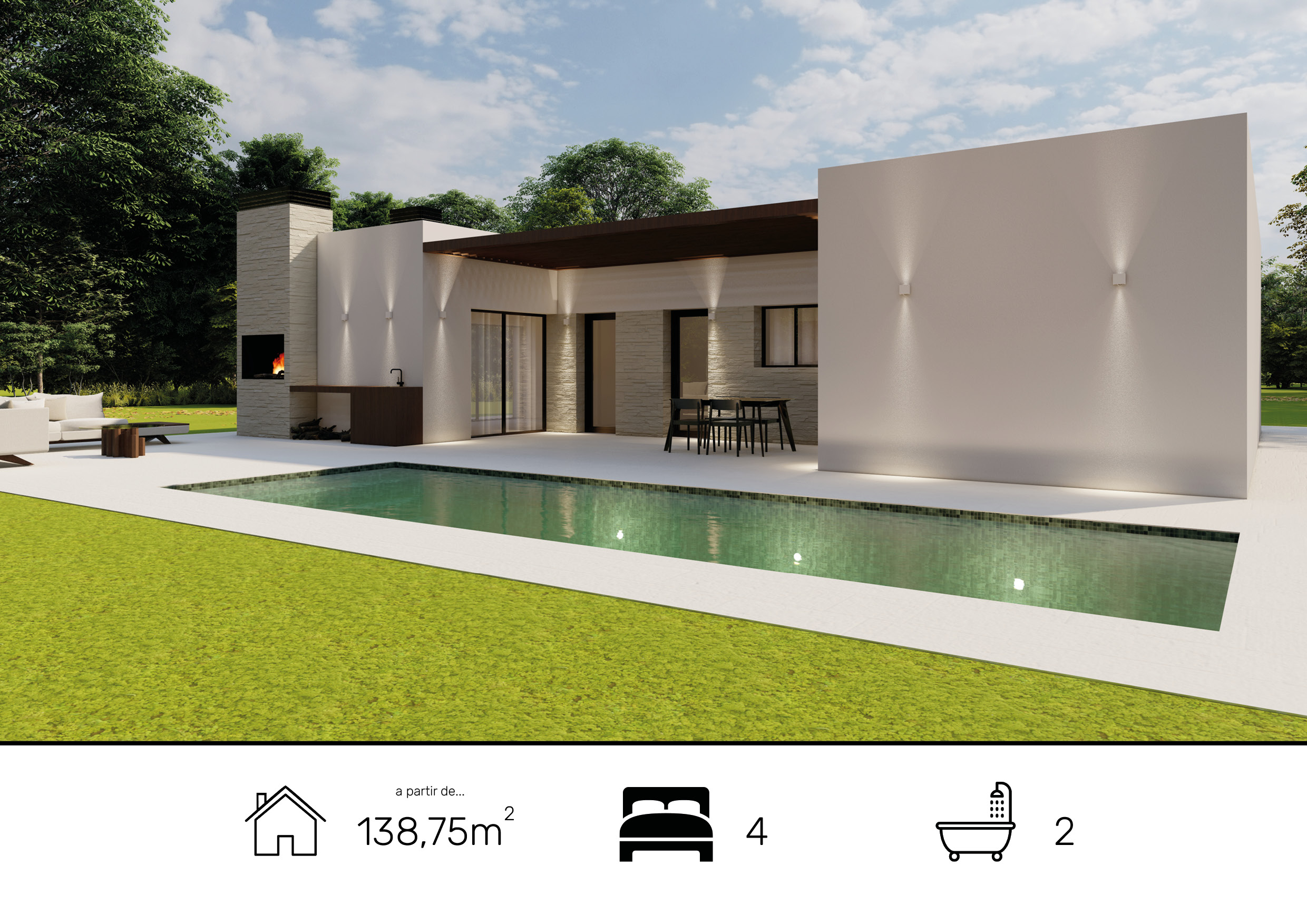Casa de hormigón Modelo U