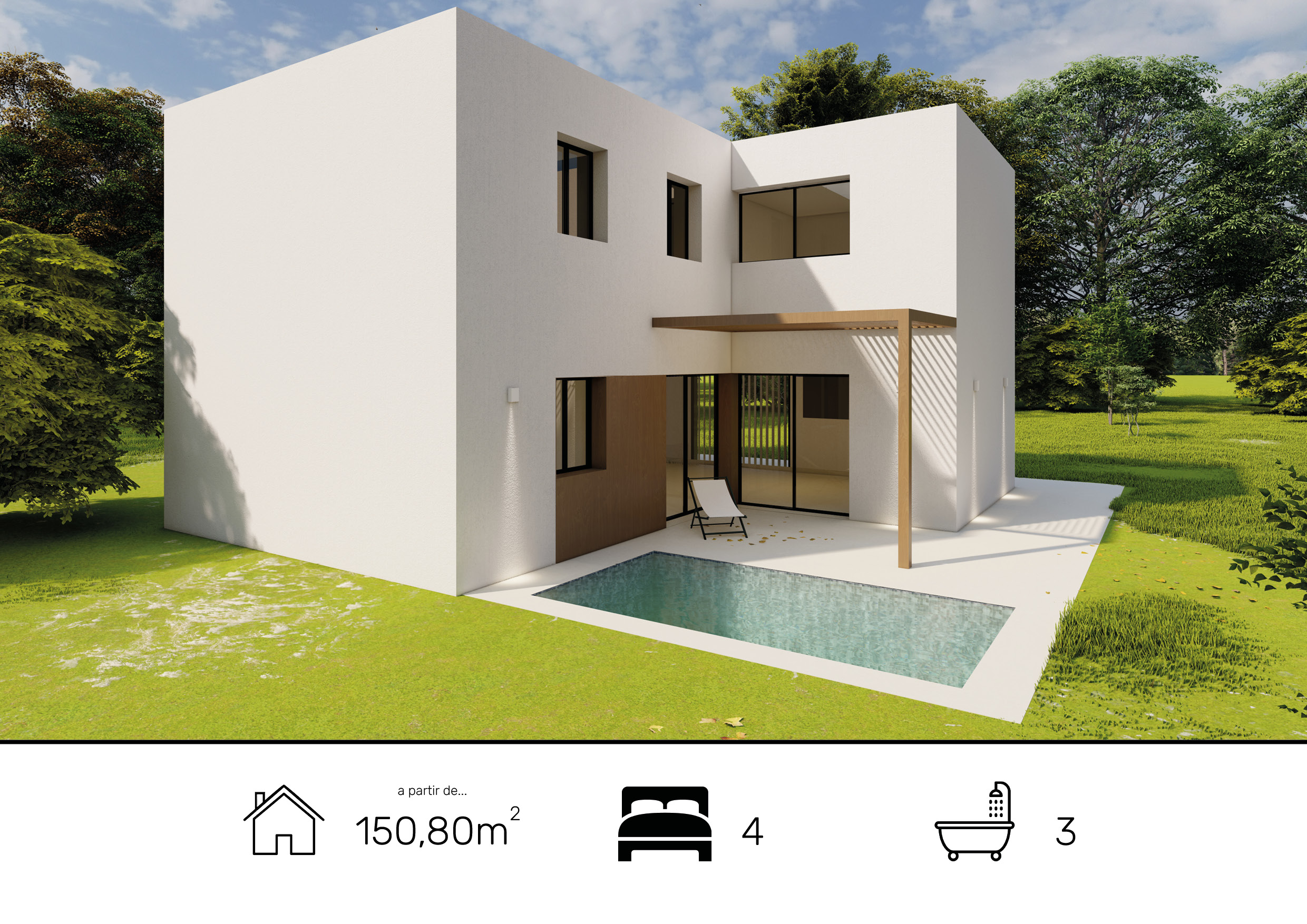 Casa de hormigón Modelo Ibi