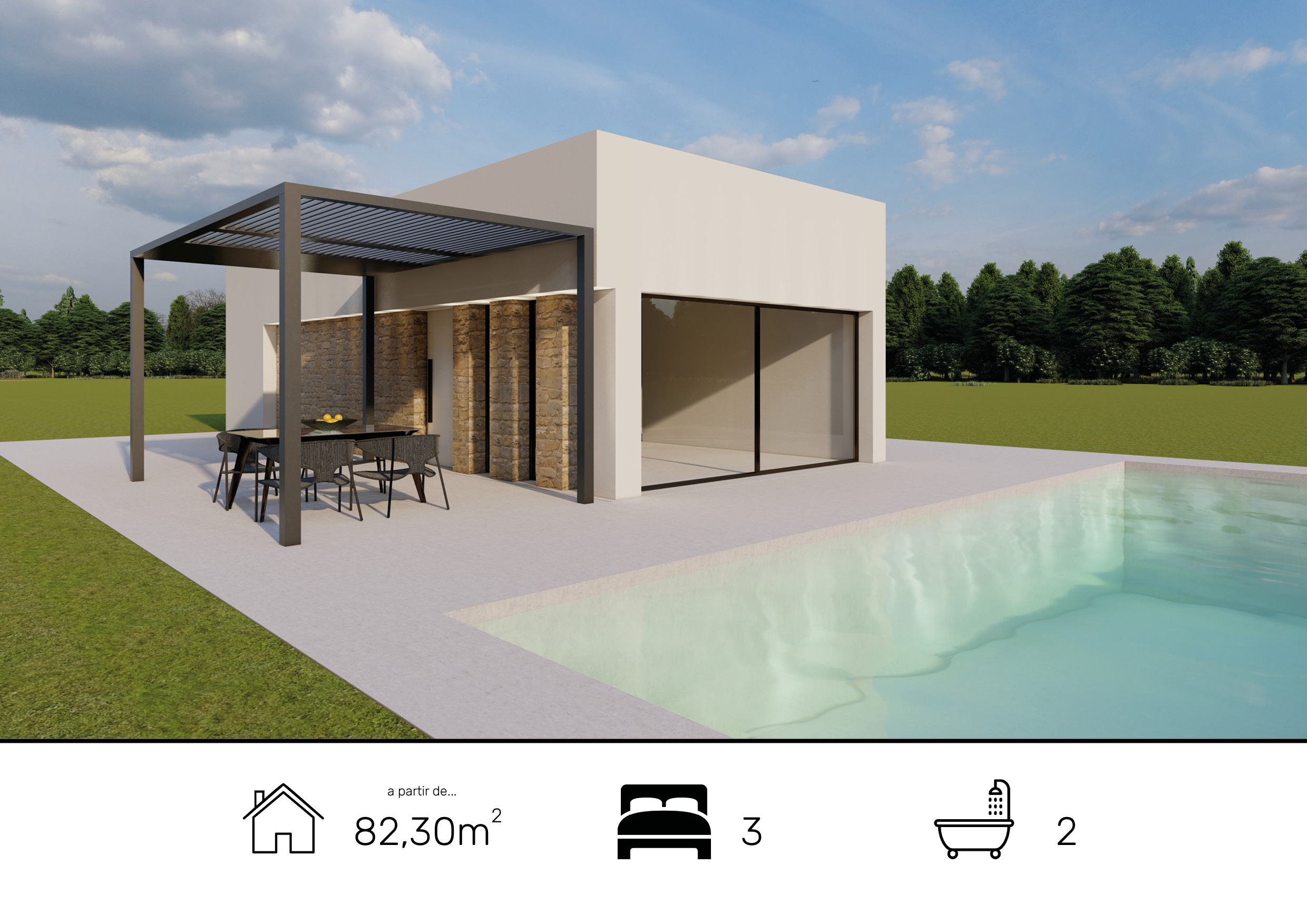 Casa de hormigón Modelo Benidorm