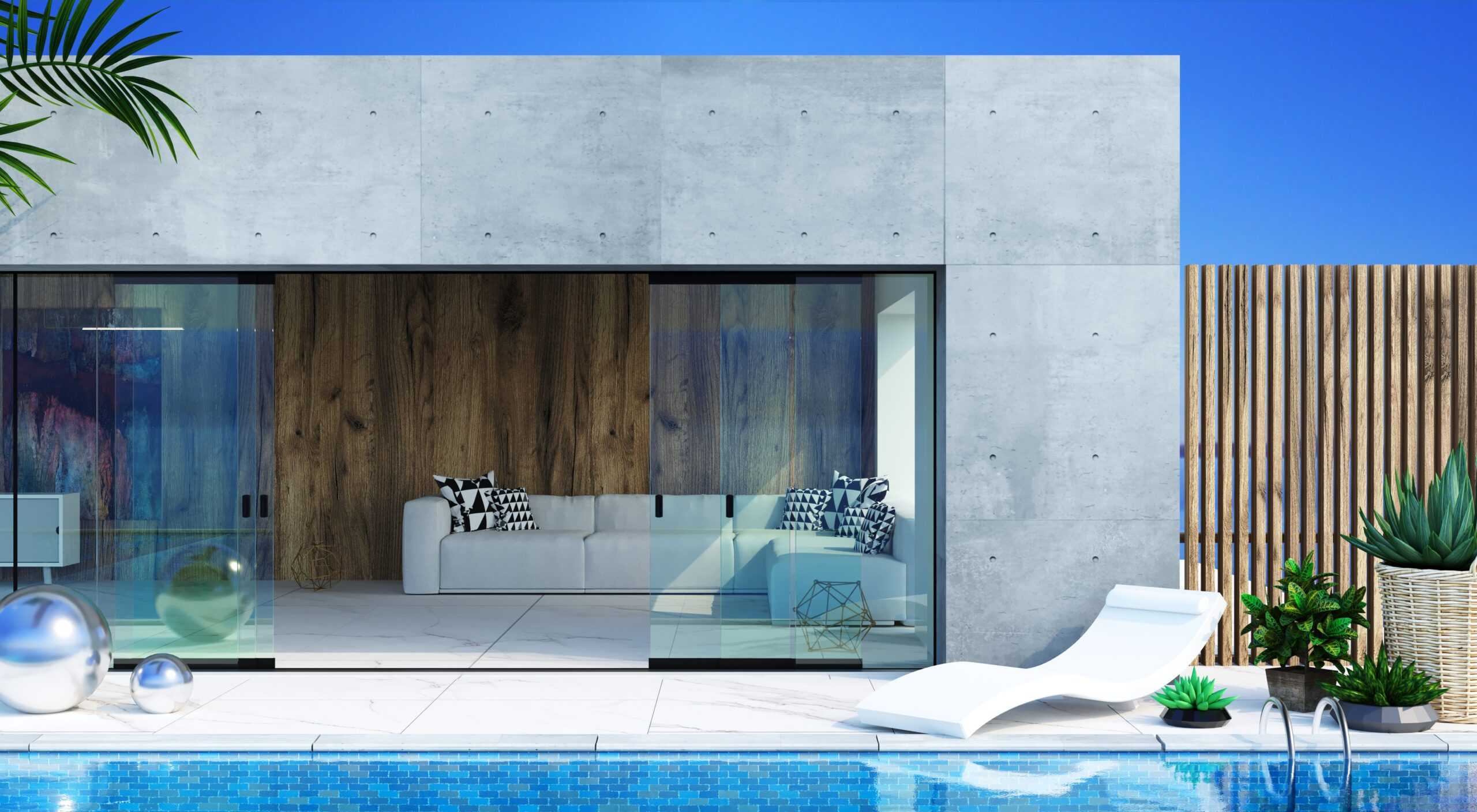 casas de hormigón en Valencia de diseño moderno